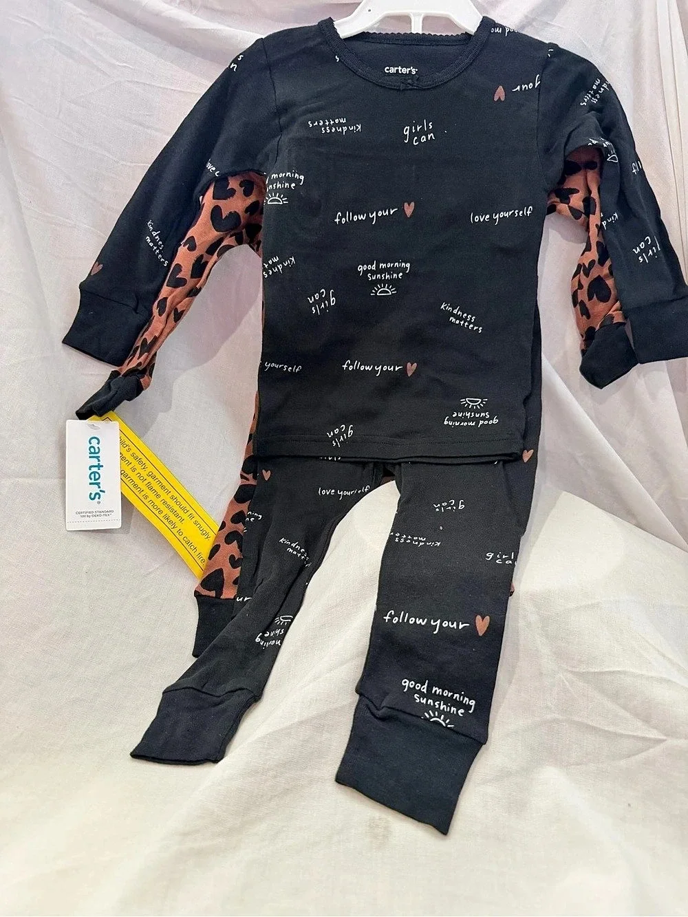 Carter's 4-Piece Animal Print Pajama Set Baby 18M NWT